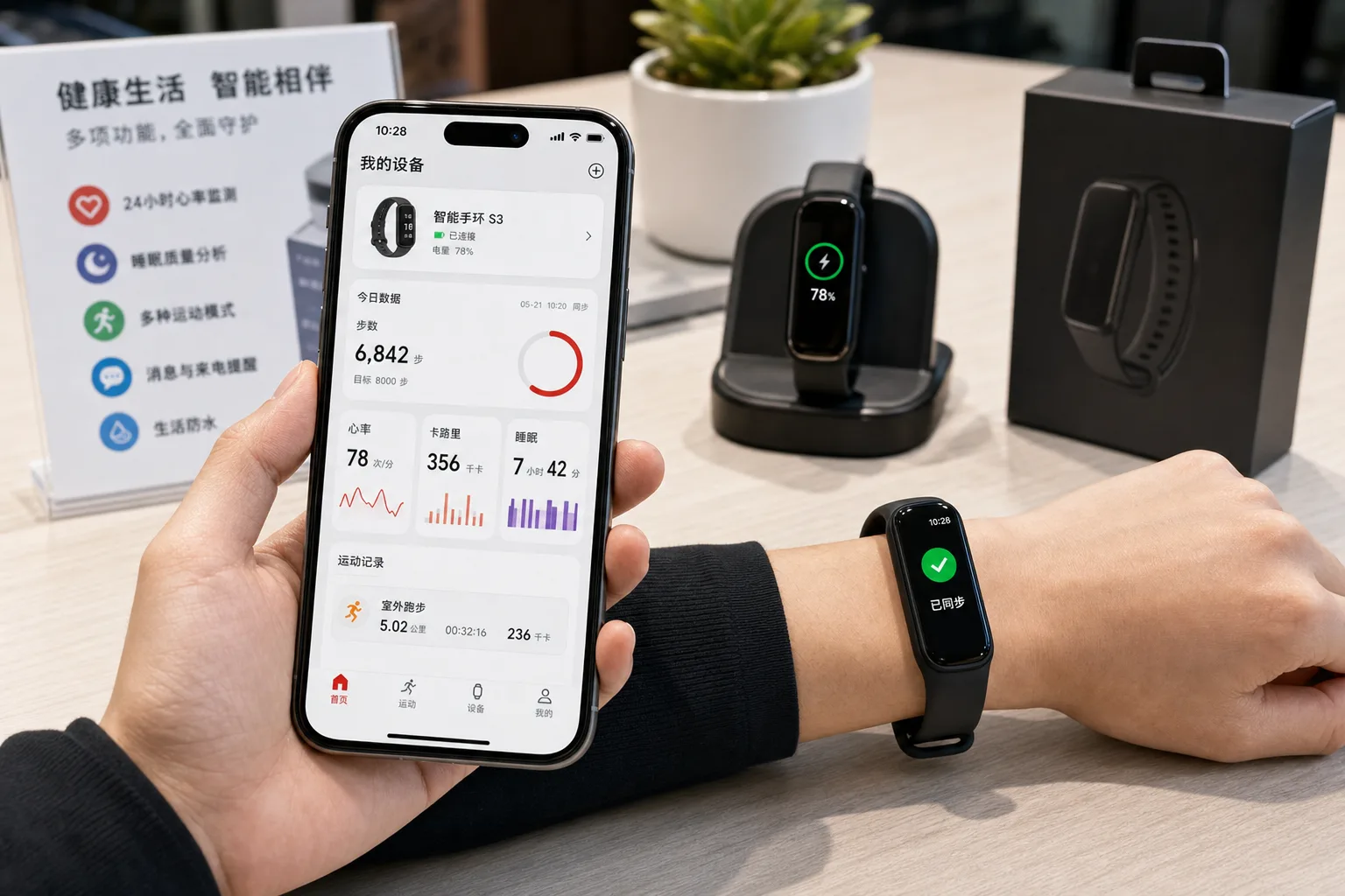 智能手环APP案例效果图