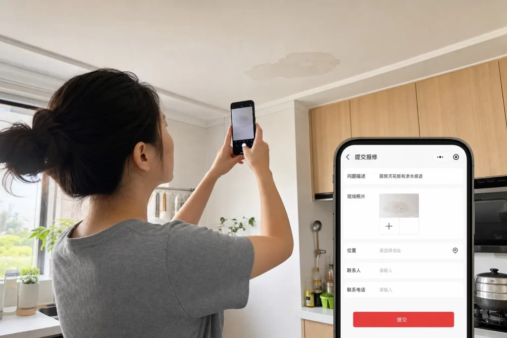 住户报修与隐私核验