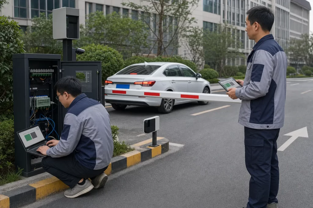 停车系统工程师现场联调验收