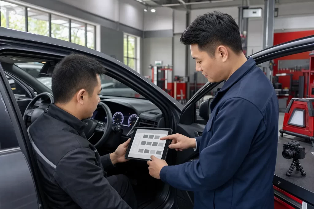车辆维修档案核对