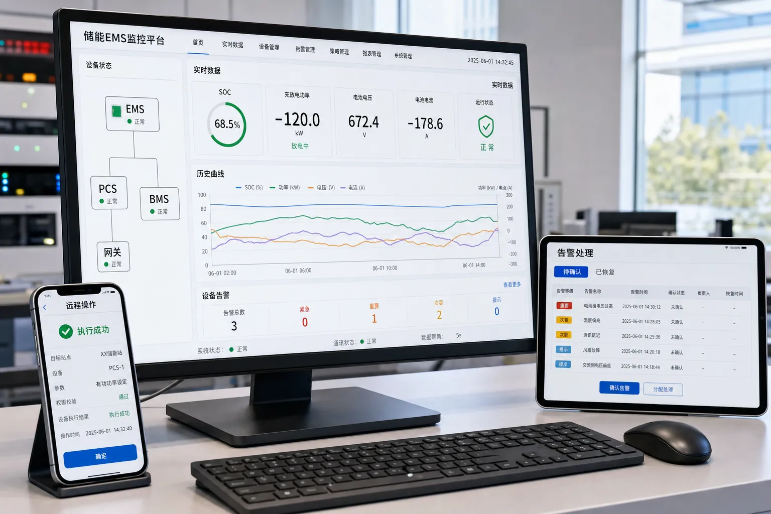 储能APP开发服务:把站点、设备、告警和远程操作管清楚